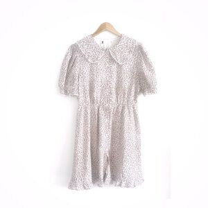 Ditzy Floral Puff Sleeve Sundress with Peter Pan Collar

#babydoll#floral